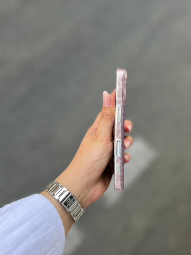 قاب گوشی آیفون صورتی پلنگی pink leopard