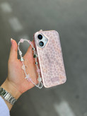 قاب گوشی آیفون صورتی پلنگی pink leopard